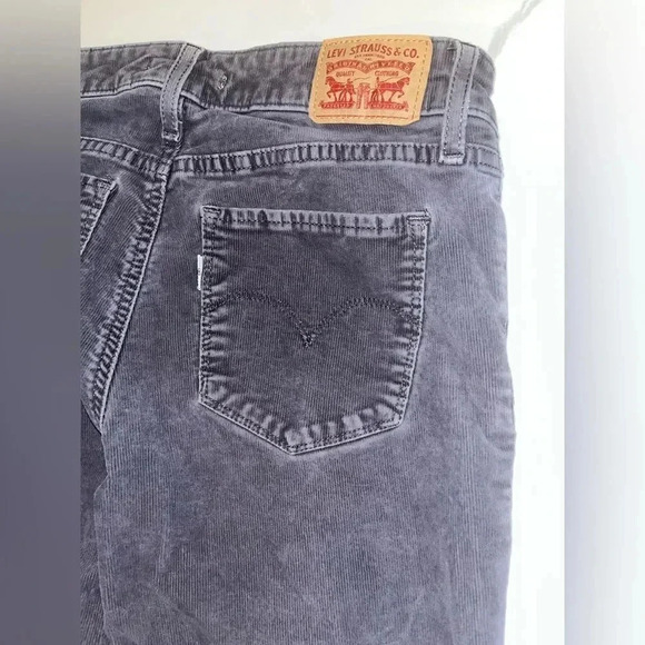Levi’s 712 Slim Corduroy Grey Skinny Jeans Sz 26 - Picture 2 of 8